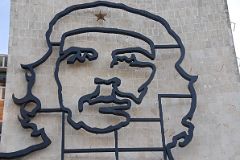 12 Cuba - Havana Vedado - Plaza de la Revolucion - Ministerio del Interior Che Guevara mural close up.JPG